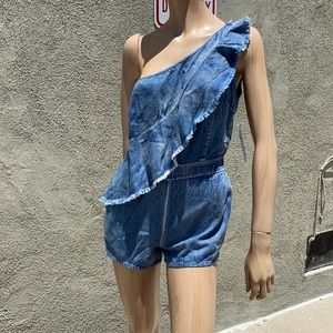 Denim Romper